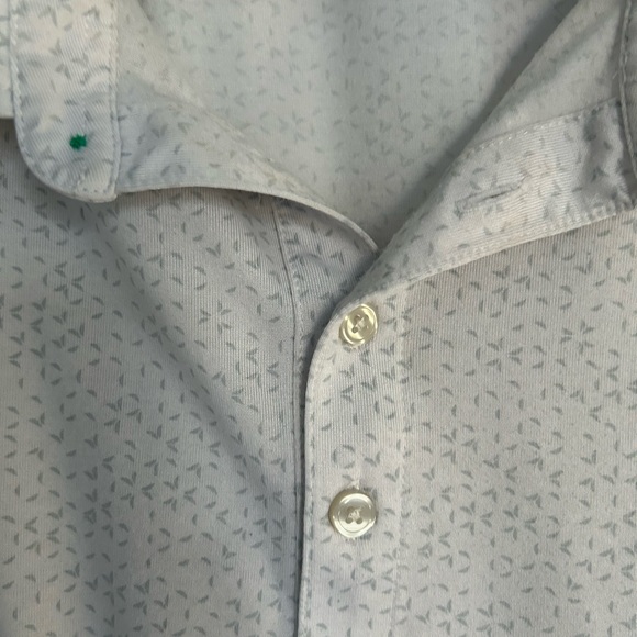 Linksoul printed Astoria polo XXL, white and grey - Picture 1 of 5